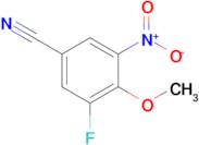 3-Fluoro-4-methoxy-5-nitrobenzonitrile