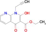 ethyl 2-hydroxy-4-oxo-1-(prop-2-yn-1-yl)-1,4-dihydro-1,8-naphthyridine-3-carboxylate