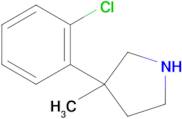 3-(2-Chlorophenyl)-3-methylpyrrolidine