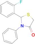 2-(2-Fluorophenyl)-3-phenylthiazolidin-4-one