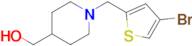 (1-((4-Bromothiophen-2-yl)methyl)piperidin-4-yl)methanol