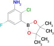 2-Chloro-5-fluoro-3-(4,4,5,5-tetramethyl-1,3,2-dioxaborolan-2-yl)aniline