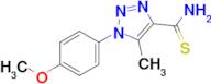 1-(4-Methoxyphenyl)-5-methyl-1H-1,2,3-triazole-4-carbothioamide