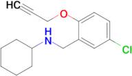 N-(5-chloro-2-(prop-2-yn-1-yloxy)benzyl)cyclohexanamine