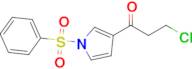 3-Chloro-1-(1-(phenylsulfonyl)-1H-pyrrol-3-yl)propan-1-one