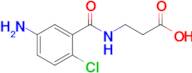 3-(5-Amino-2-chlorobenzamido)propanoic acid