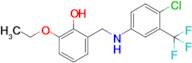 2-(((4-Chloro-3-(trifluoromethyl)phenyl)amino)methyl)-6-ethoxyphenol