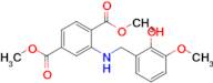 Dimethyl 2-((2-hydroxy-3-methoxybenzyl)amino)terephthalate