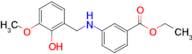 Ethyl 3-((2-hydroxy-3-methoxybenzyl)amino)benzoate