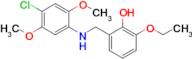 2-(((4-Chloro-2,5-dimethoxyphenyl)amino)methyl)-6-ethoxyphenol