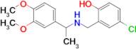 4-Chloro-2-(((1-(3,4-dimethoxyphenyl)ethyl)amino)methyl)phenol