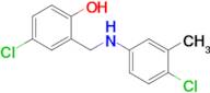 4-Chloro-2-(((4-chloro-3-methylphenyl)amino)methyl)phenol