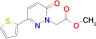 Methyl 2-(6-oxo-3-(thiophen-2-yl)pyridazin-1(6H)-yl)acetate