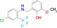 2-(((4-Chloro-2-(trifluoromethyl)phenyl)amino)methyl)-6-methoxyphenol