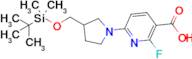 6-(3-(((Tert-butyldimethylsilyl)oxy)methyl)pyrrolidin-1-yl)-2-fluoronicotinic acid