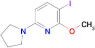 3-Iodo-2-methoxy-6-(pyrrolidin-1-yl)pyridine