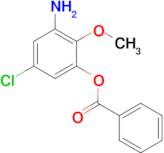 3-Amino-5-chloro-2-methoxyphenyl benzoate