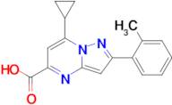 7-Cyclopropyl-2-(o-tolyl)pyrazolo[1,5-a]pyrimidine-5-carboxylic acid