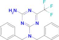N2,N2-dibenzyl-6-(trifluoromethyl)-1,3,5-triazine-2,4-diamine