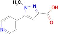 1-Methyl-5-(pyridin-4-yl)-1H-pyrazole-3-carboxylic acid