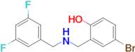 4-Bromo-2-(((3,5-difluorobenzyl)amino)methyl)phenol