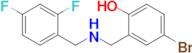 4-Bromo-2-(((2,4-difluorobenzyl)amino)methyl)phenol