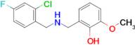 2-(((2-Chloro-4-fluorobenzyl)amino)methyl)-6-methoxyphenol