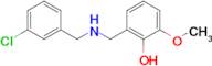 2-(((3-Chlorobenzyl)amino)methyl)-6-methoxyphenol