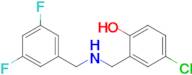 4-Chloro-2-(((3,5-difluorobenzyl)amino)methyl)phenol