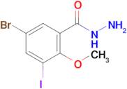 5-Bromo-3-iodo-2-methoxybenzohydrazide