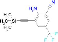 2-Amino-5-(trifluoromethyl)-3-((trimethylsilyl)ethynyl)benzonitrile