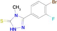 3-(4-bromo-3-fluorophenyl)-4-methyl-4,5-dihydro-1H-1,2,4-triazole-5-thione