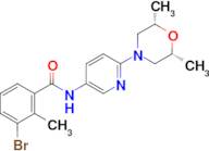 3-Bromo-N-(6-((2S,6R)-2,6-dimethylmorpholino)pyridin-3-yl)-2-methylbenzamide