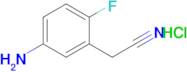 2-(5-Amino-2-fluorophenyl)acetonitrile hydrochloride