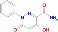 4-Hydroxy-6-oxo-1-phenyl-1,6-dihydropyridazine-3-carboxamide