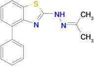 4-Phenyl-2-(2-(propan-2-ylidene)hydrazinyl)benzo[d]thiazole