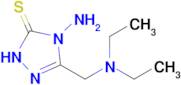 4-amino-3-[(diethylamino)methyl]-4,5-dihydro-1H-1,2,4-triazole-5-thione