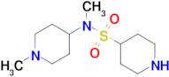 N-methyl-N-(1-methylpiperidin-4-yl)piperidine-4-sulfonamide