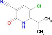 5-chloro-2-oxo-6-(propan-2-yl)-1,2-dihydropyridine-3-carbonitrile