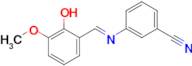 (E)-3-((2-hydroxy-3-methoxybenzylidene)amino)benzonitrile