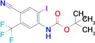 Tert-butyl (4-cyano-2-iodo-5-(trifluoromethyl)phenyl)carbamate