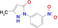 5-methyl-2-(3-nitrophenyl)-2,3-dihydro-1H-pyrazol-3-one