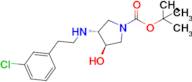 Tert-butyl (3R,4R)-3-((3-chlorophenethyl)amino)-4-hydroxypyrrolidine-1-carboxylate