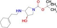 Tert-butyl (3R,4R)-3-((2-(cyclohex-1-en-1-yl)ethyl)amino)-4-hydroxypyrrolidine-1-carboxylate