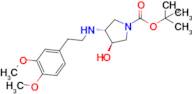 Tert-butyl (3R,4R)-3-((3,4-dimethoxyphenethyl)amino)-4-hydroxypyrrolidine-1-carboxylate