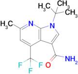 1-(Tert-butyl)-6-methyl-4-(trifluoromethyl)-1H-pyrrolo[2,3-b]pyridine-3-carboxamide