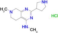 N,7-dimethyl-2-(pyrrolidin-3-yl)-5,6,7,8-tetrahydropyrido[3,4-d]pyrimidin-4-amine hydrochloride