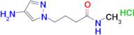 4-(4-Amino-1H-pyrazol-1-yl)-N-methylbutanamide hydrochloride