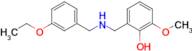 2-(((3-Ethoxybenzyl)amino)methyl)-6-methoxyphenol