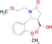 (2R,3R)-1-(2-methoxyethyl)-2-(2-methoxyphenyl)-5-oxopyrrolidine-3-carboxylic acid